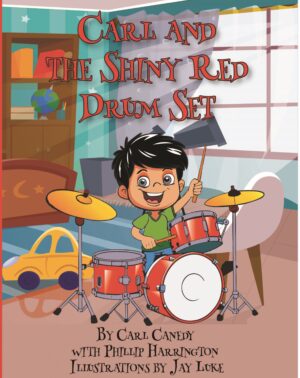 Carl and the Shiny Red Drum Set